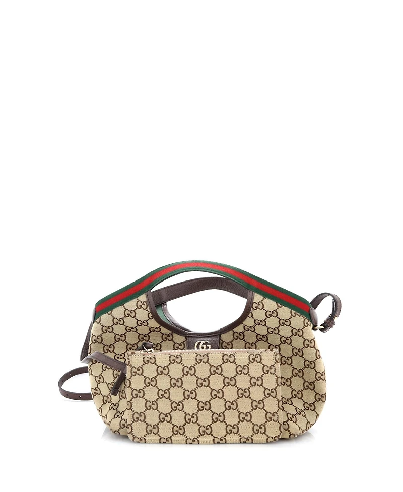 Pre-Owned Gucci Small Giglio Tote Gg Canvas