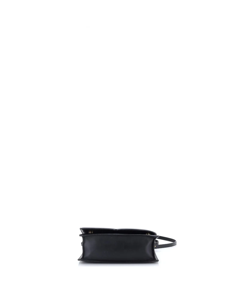 Pre-Owned Dolce and Gabbana Small Dg Logo Flap Shoulder Bag Leather