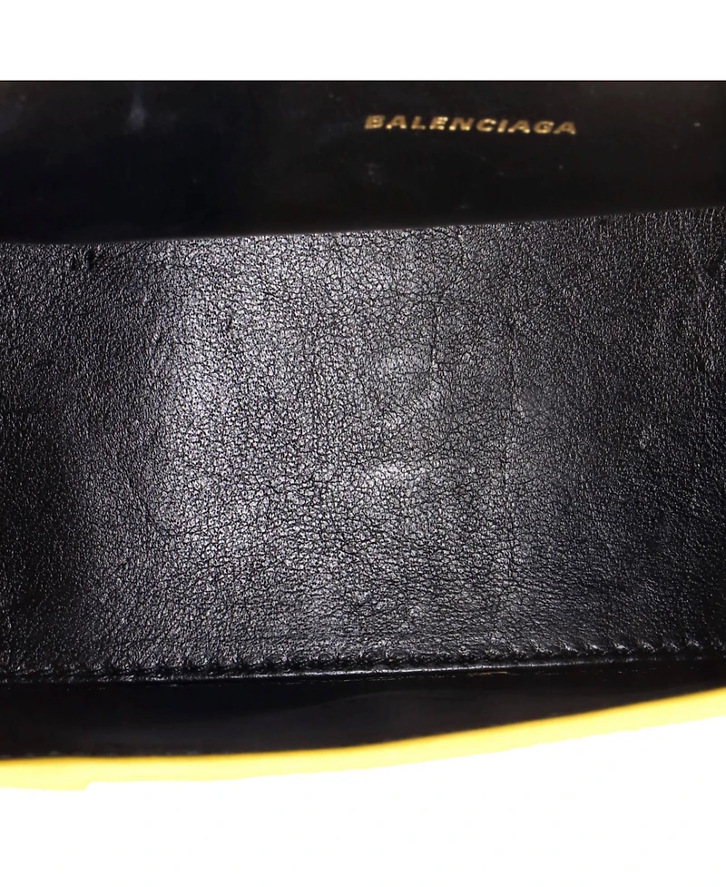 Pre-Owned Balenciaga Xs Hourglass Top Handle Bag Embossed Leather