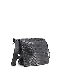 Pre-Owned Bottega Veneta Medium Square Flap Messenger Bag Intrecciato Nappa
