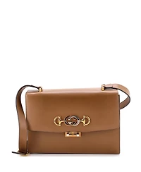 Pre-Owned Gucci Small Zumi Flap Shoulder Bag Leather