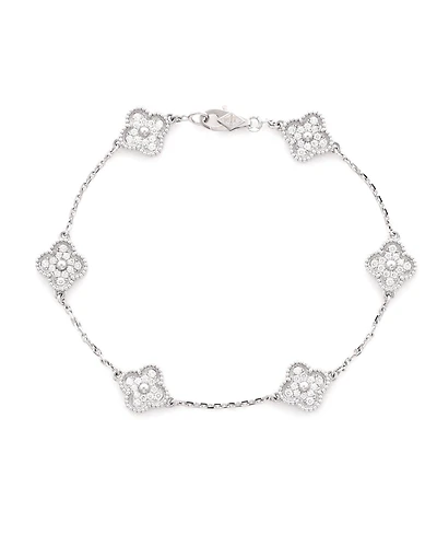Pre-Owned Van Cleef and Arpels Sweet Alhambra 6 Motifs Bracelet