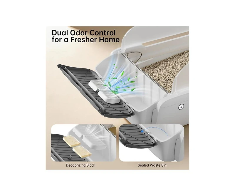 Ltmate Auto-Cleaning Litter Box,Wi-Fi Remote Control