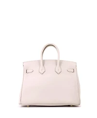 Pre-Owned Hermes Birkin 25 Handbag Light Togo with Gold Hardware