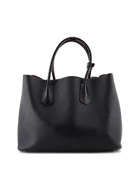 Pre-Owned Prada Medium Cuir Double Tote Saffiano Leather