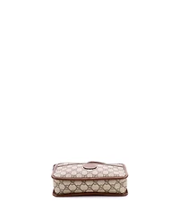 Pre-Owned Gucci Mini Interlocking G Patch Camera Bag Gg Coated Canvas