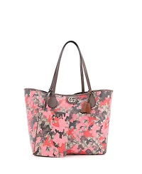 Pre-Owned Gucci Large Gg Open Tote Gg Camouflage Coated Canvas