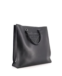 Pre-Owned Prada Large Triangle Logo Convertible Open Tote Leather