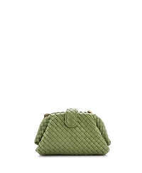 Pre-Owned Bottega Veneta Medium Lauren 1980 Clutch with Chain Intrecciato Nappa
