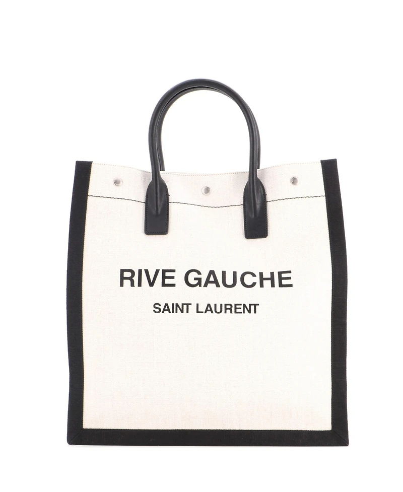 Pre-Owned Saint Laurent Tall Rive Gauche Shopper Tote Canvas