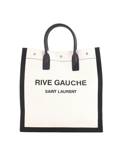 Pre-Owned Saint Laurent Tall Rive Gauche Shopper Tote Canvas