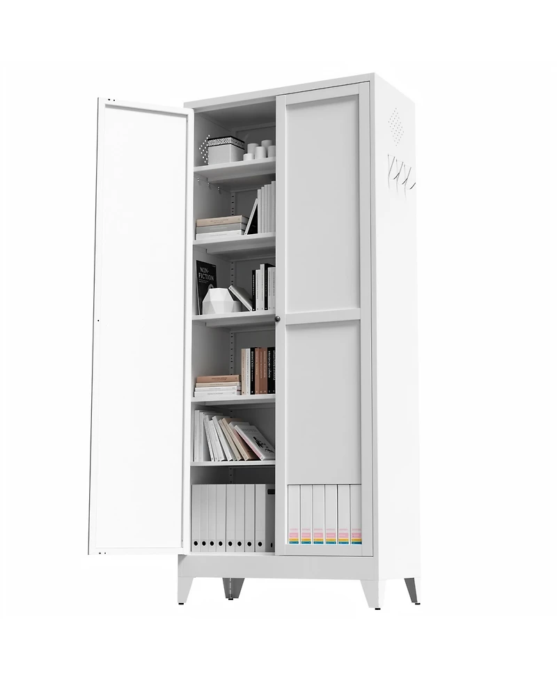 Boyel Living Metal Storage Shelf Heavy Duty 180lb Capacity Organizer Rack Easy Assembly