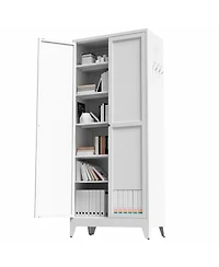 Boyel Living Metal Storage Shelf Heavy Duty 180lb Capacity Organizer Rack Easy Assembly