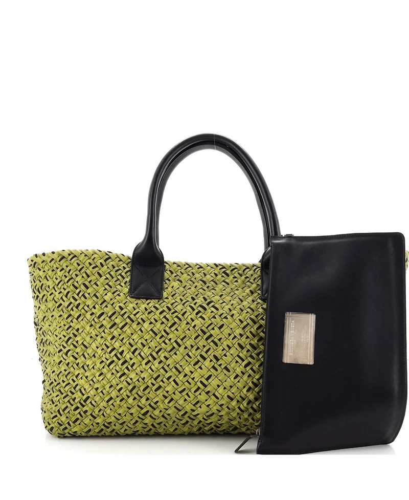 Pre-Owned Bottega Veneta Medium Cabat Tote Intrecciato Leather