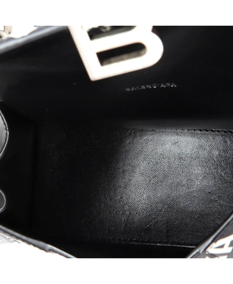 Pre-Owned Balenciaga Xs Hourglass Top Handle Bag Printed Leather