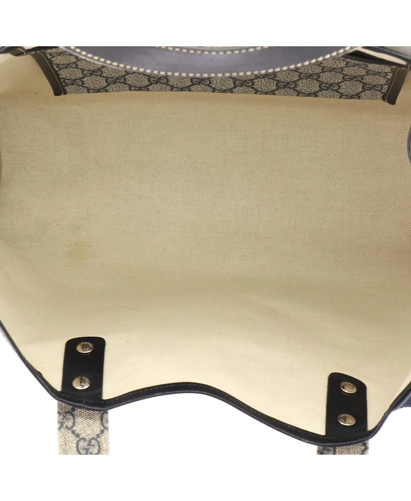 Pre-Owned Gucci Medium Web Loop Tote Gg Coated Canvas
