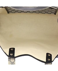 Pre-Owned Gucci Medium Web Loop Tote Gg Coated Canvas