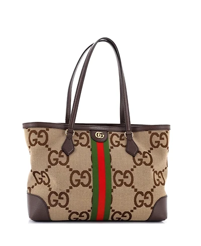 Pre-Owned Gucci Medium Ophidia Shopping Tote Jumbo Gg Canvas