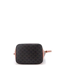 Pre-Owned Celine Medium Bucket Bag Triomphe Coated Canvas