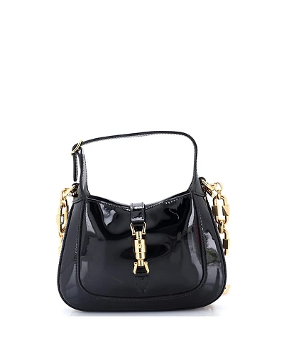 Pre-Owned Gucci Mini Jackie 1961 Chain Hobo Patent