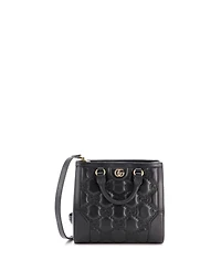 Pre-Owned Gucci Mini Gg Top Handle Tote Gg Matelasse Leather