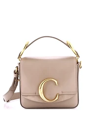 Pre-Owned Chloe Mini C Double Carry Bag Leather