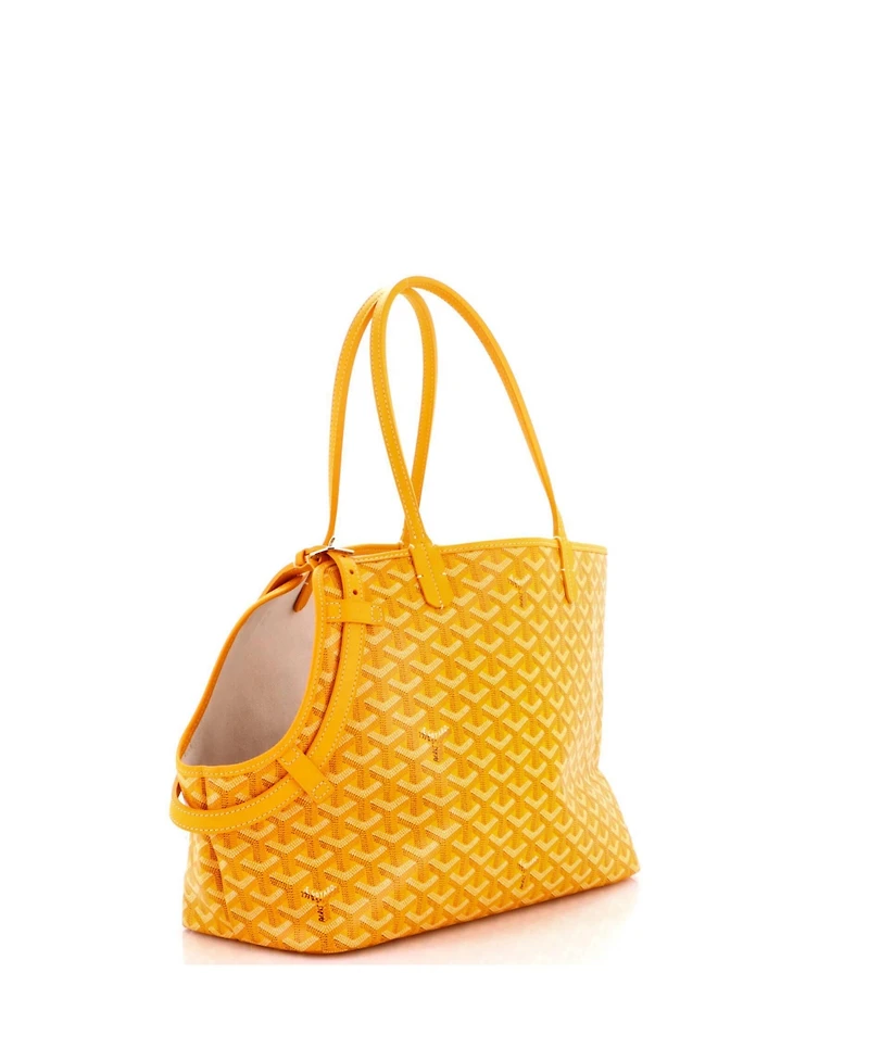 Pre-Owned Goyard Chien Gris Pet Carrier Tote Coated Canvas
