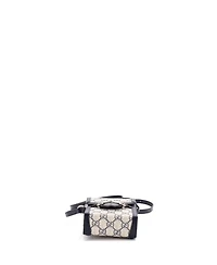 Pre-Owned Gucci Mini Horsebit 1955 Crossbody Bag Gg Coated Canvas with Leather