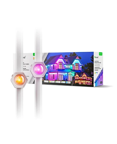 Nanoleaf Matter Smart Multicolor Permanent Outdoor Lights Smarter Kit with Cable Covers 49feet (15m)