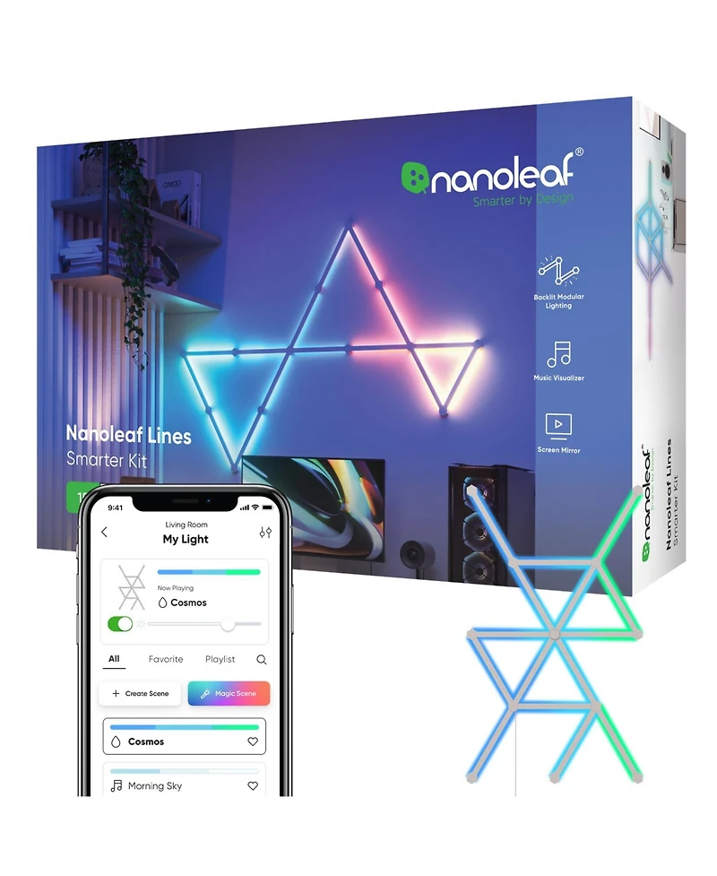 Nanoleaf Lines 60 Degrees Smarter Kit (15 Lines)