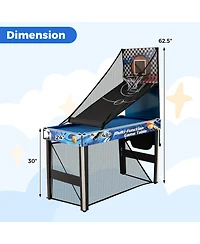 Sugift 10-in-1 Combo Game Table Set for Table Tennis Basketball and Soccer Play