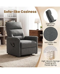Sugift Power Lift Recliner Chair for Elderly with Remote Control and Side Pocket