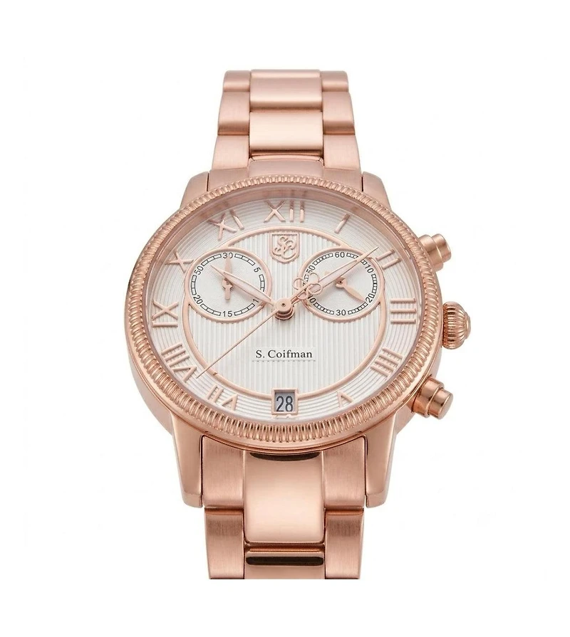 Invicta S.Coifman SC0333 Women's Heritage Chronograph Dial Stainless Steel Bracelet Watch