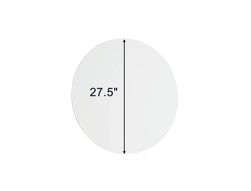 Busdays 70cm Round Bathroom Mirror with Backboard Wall Mount
