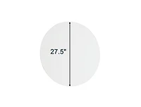 Busdays 70cm Round Bathroom Mirror with Backboard Wall Mount