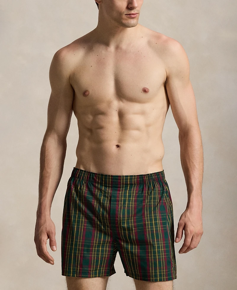 Polo Ralph Lauren Men's Classic-Fit Woven Boxer, 3-Pack
