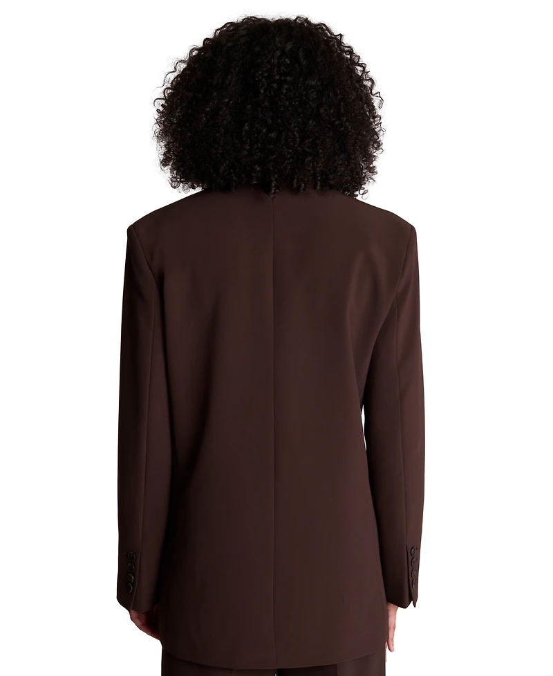 Kenneth Cole Women's Vision Twill Three-Button Boyfriend Blazer