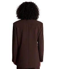 Kenneth Cole Women's Vision Twill Three-Button Boyfriend Blazer