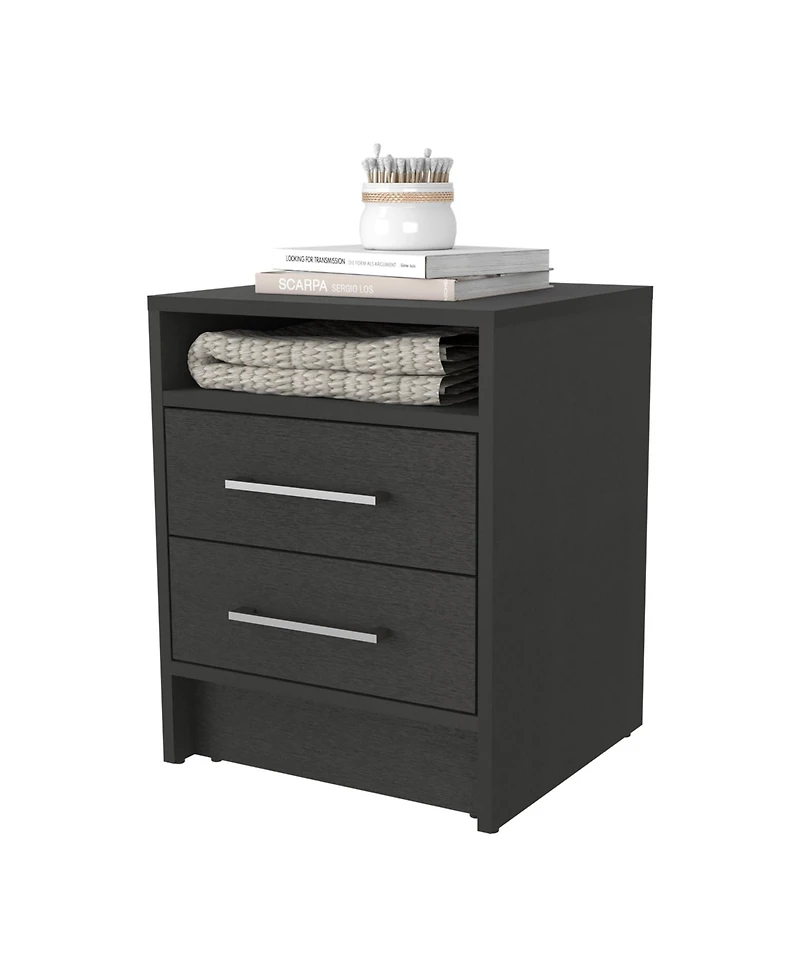Fm Furniture Eastover Nightstand 2.0 in melamine with two drawers