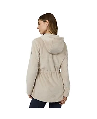 Free Country Women's Grid Butter Pile Anorak Jacket
