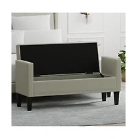 Glenwillow Home Storage Bench with Nailhead Trim