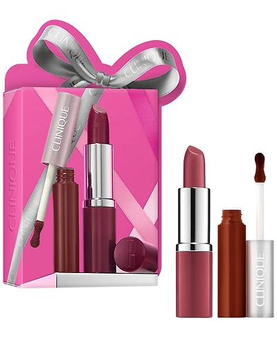 Clinique 2-Piece Pop For Treats Lipstick & Lip Gloss Duo Set