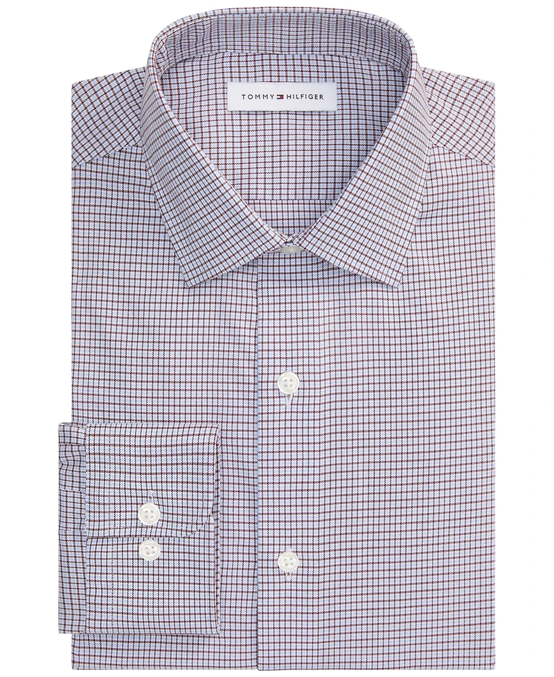 Tommy Hilfiger Men's Stretch Twill Slim-Fit Dress Shirt