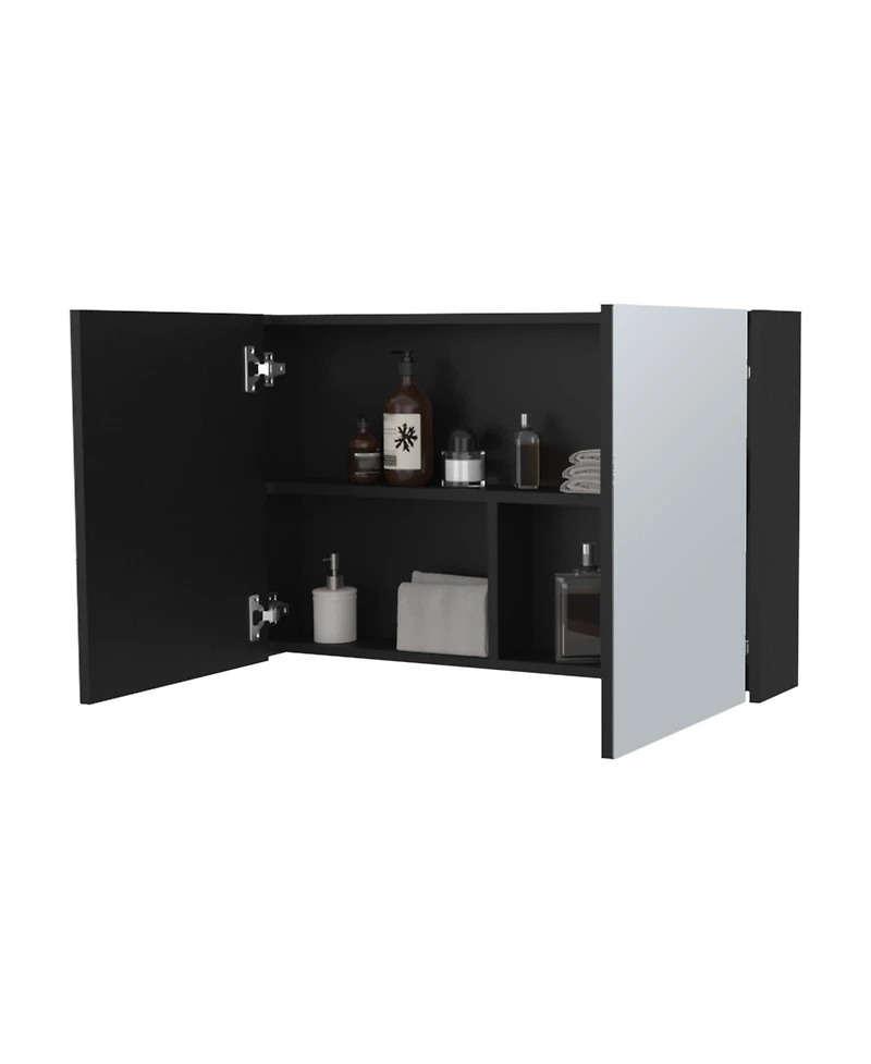 Fm Furniture McNary medicine cabinet with included mirrors and 2 doors