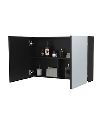 Fm Furniture McNary medicine cabinet with included mirrors and 2 doors
