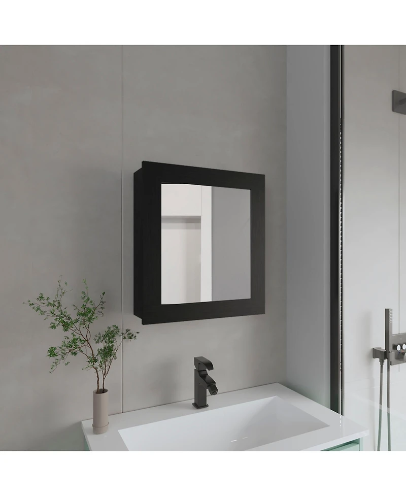 Fm Furniture Payson medicine cabinet in melamine with mirror included