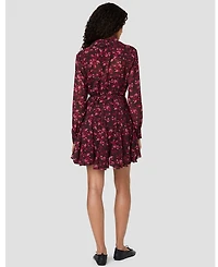 French Connection Women's Marina Aurora Floral Long-Sleeve Mini Dress
