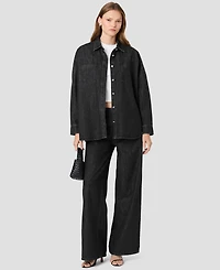 French Connection Women's Elton Denim Button-Down Long-Sleeve Shirt