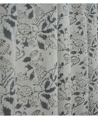 Fabdivine Handcrafted Akashganga Block Print Linen Curtains