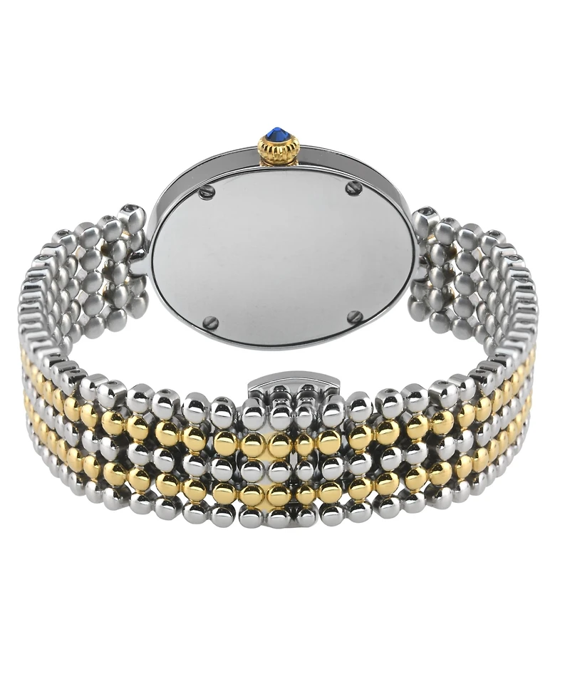 GV2 Women's Piazza Navona Swiss Quartz Two-Tone Ss/Ipyg Stainless Steel Bracelet Diamond Watch